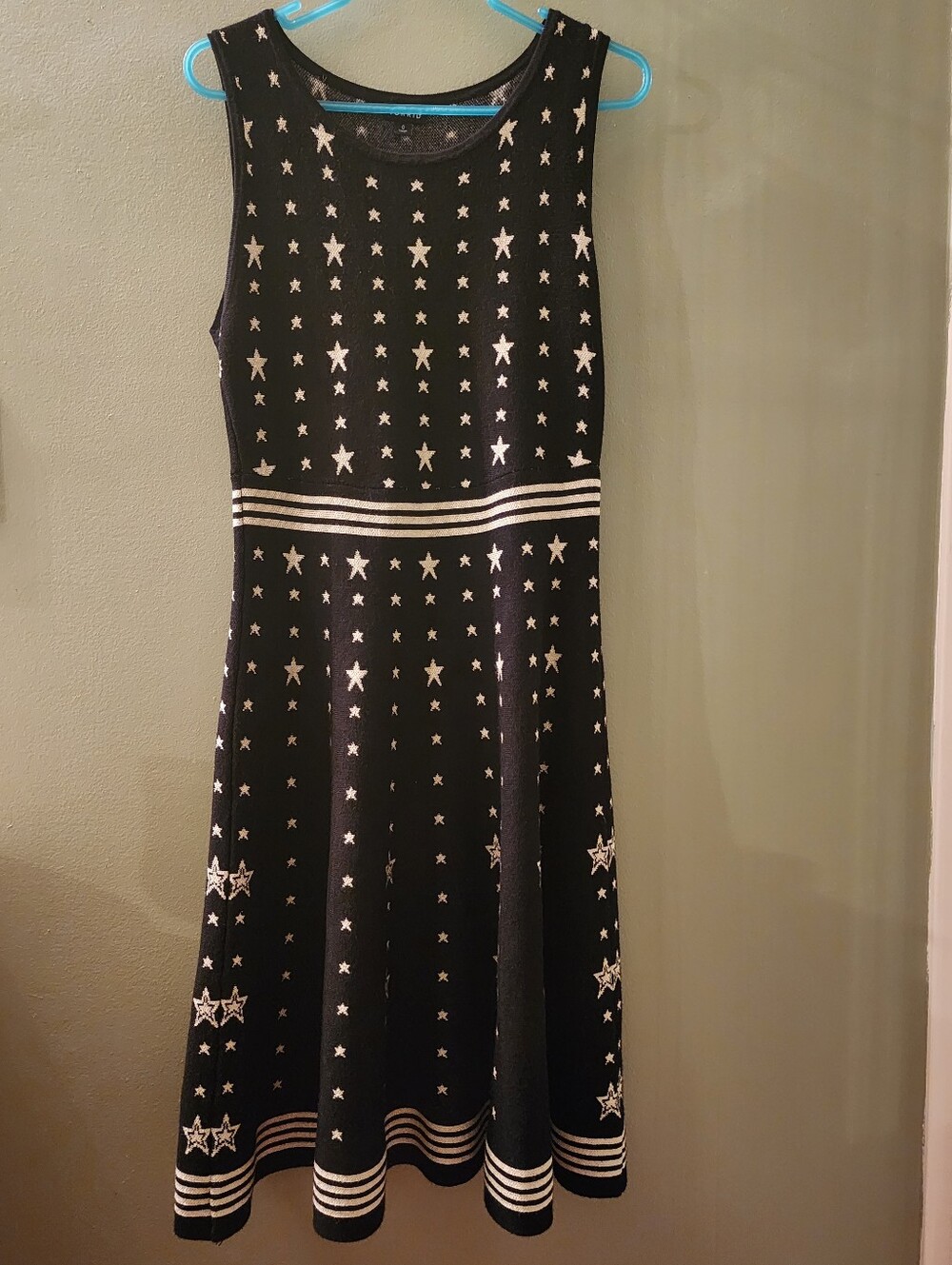 torrid Black Dress with Silver Star Print